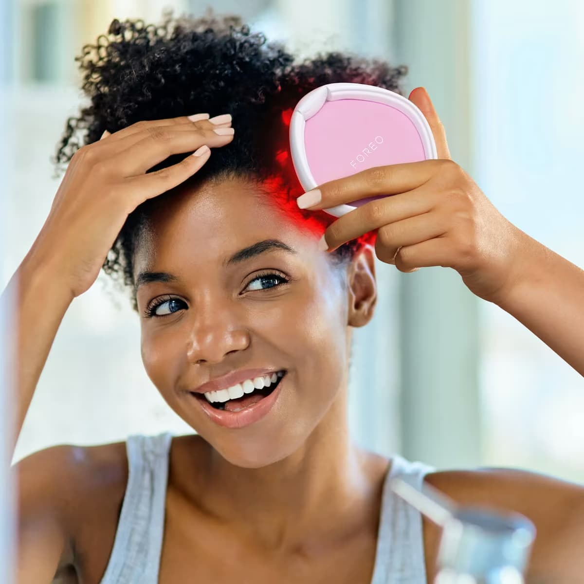 Foreo Flip Play Kırmızı Işıklı Saç Fırçası Pink 5