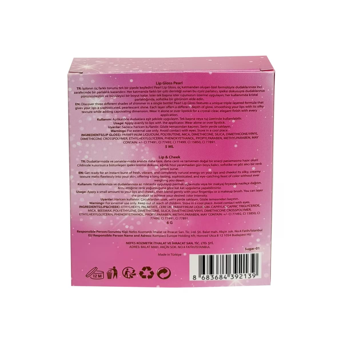 Mov Rosy Love Lip Gloss + Allık - Gratis 5