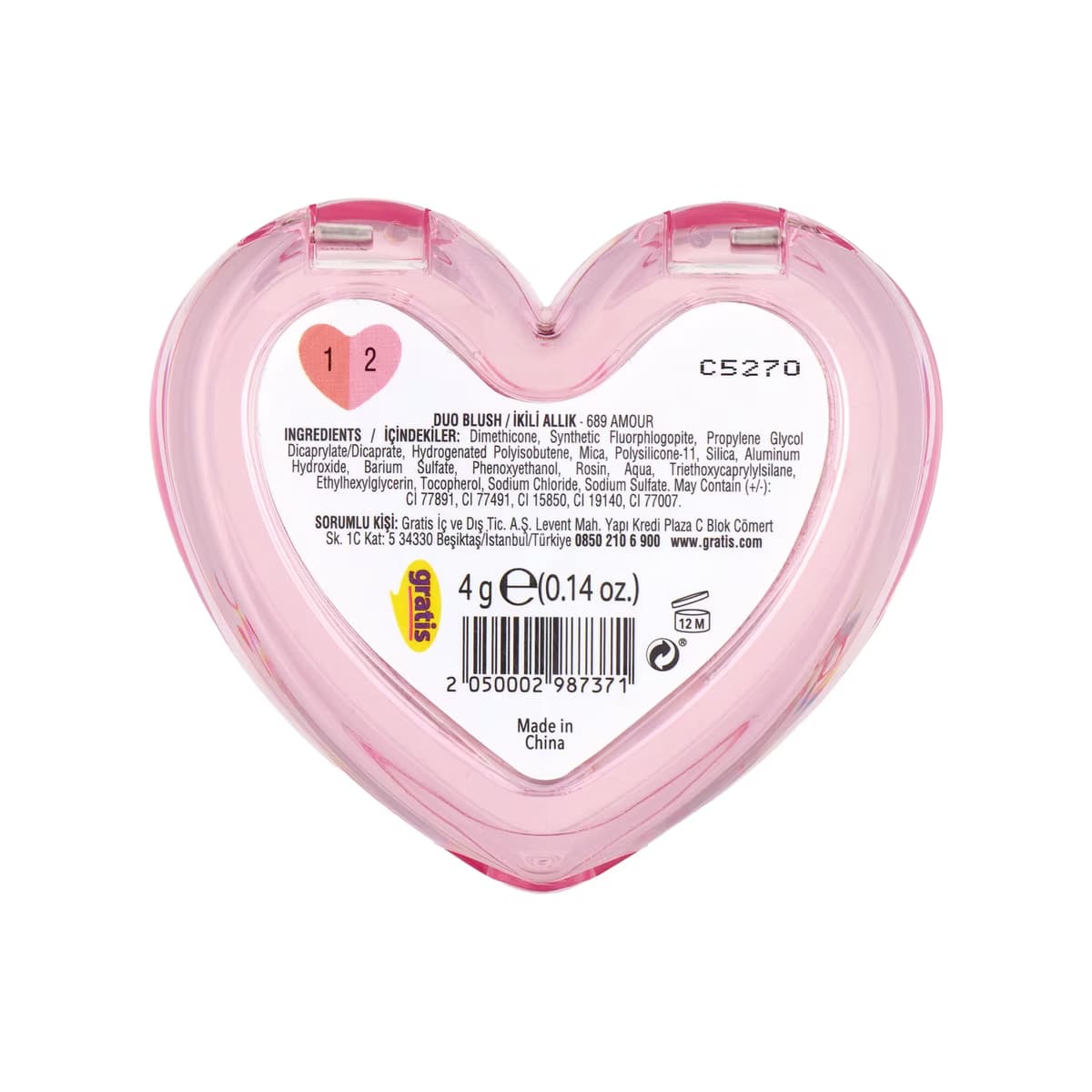 Beaulis Heartbeat Allık 689 Amour - Gratis 5