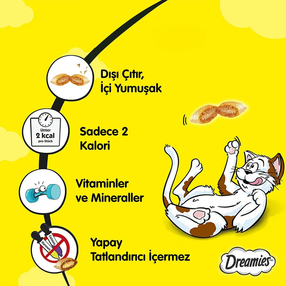 Dreamies Kedi Ödül Mama Somonlu 60 gr 2