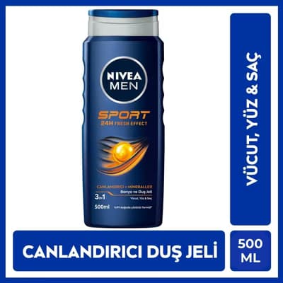 Nivea Men Erkek Sport Duş Jeli 500 ml - Gratis