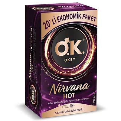 Okey Nirvana Hot Prezervatif 20’li - Gratis