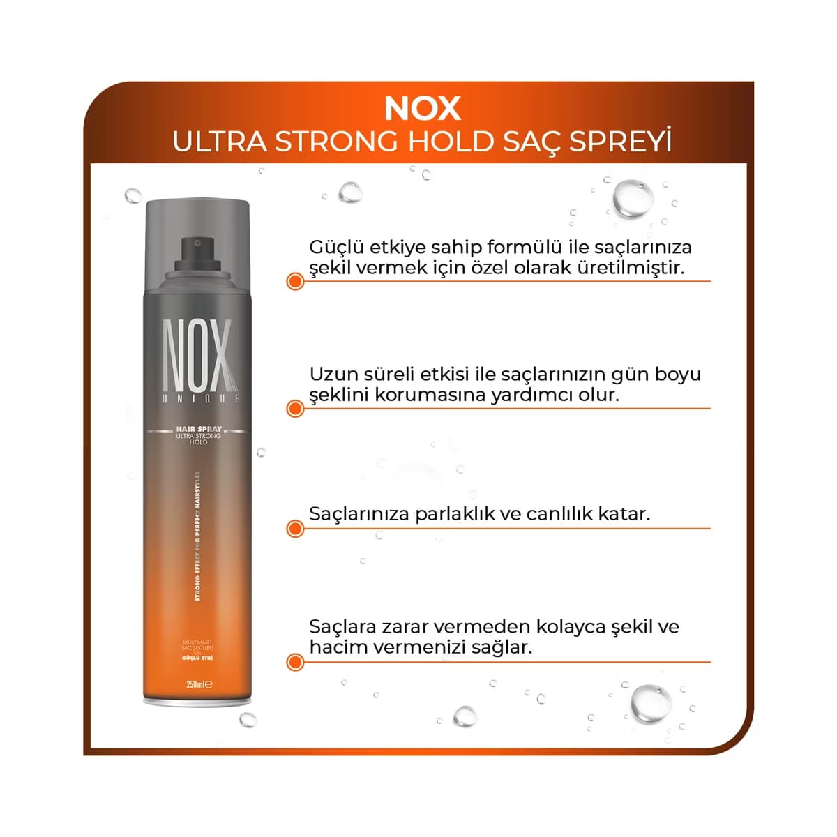 Morfose Nox Saç Spreyi 250 ml - Gratis 3