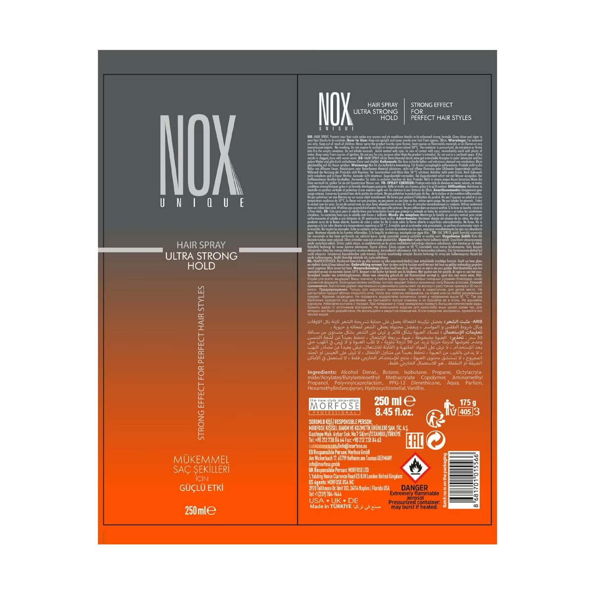Morfose Nox Saç Spreyi 250 ml - Gratis 5