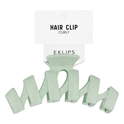 Eklips Kıvrımlı Yeşil Mandal Toka - Gratis