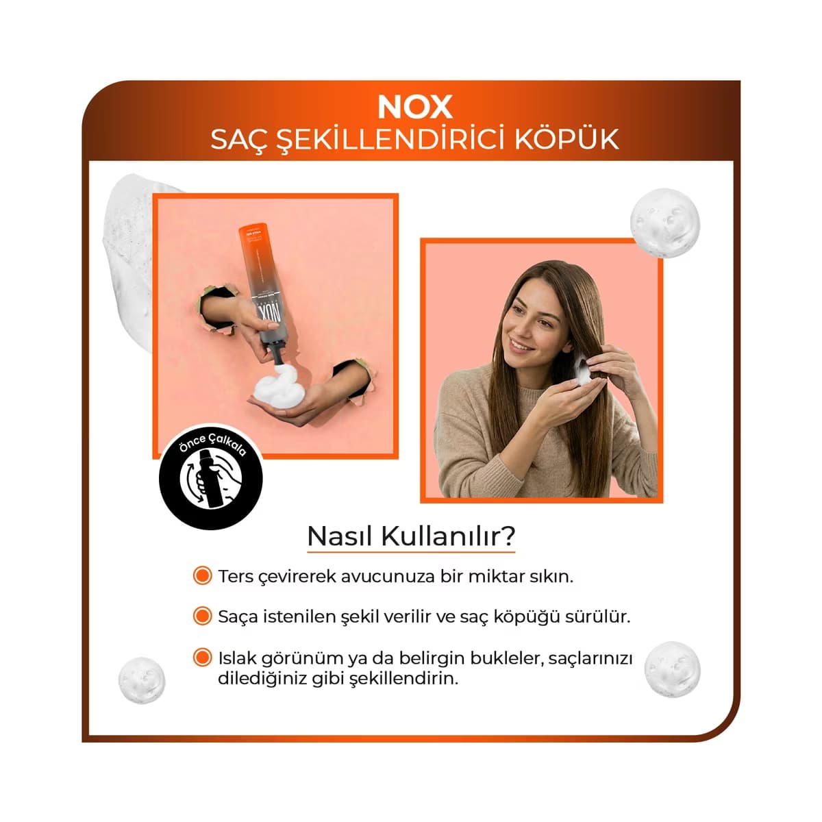Morfose Nox Saç Köpüğü 200 ml - Gratis 4