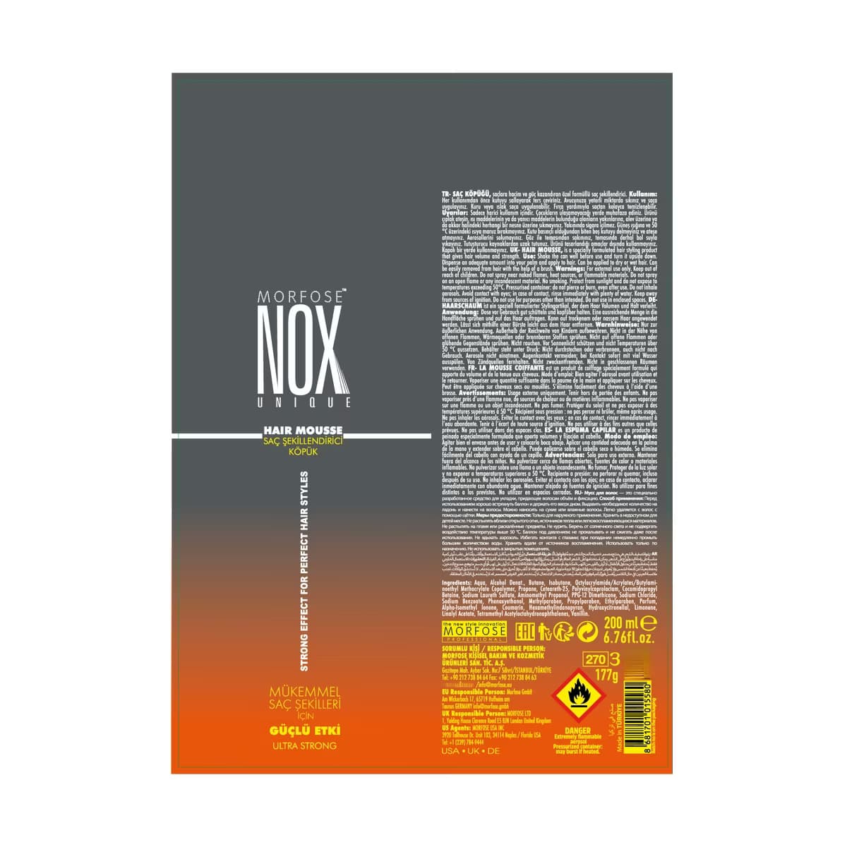 Morfose Nox Saç Köpüğü 200 ml - Gratis 5