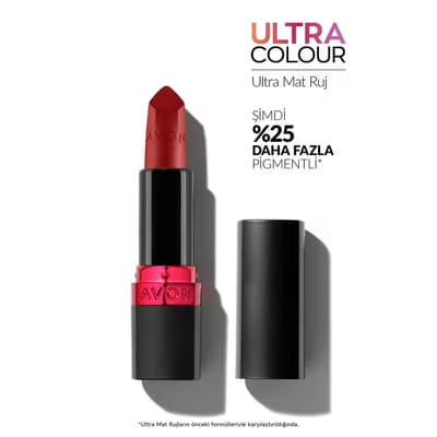Avon Ultra Mat Ruj 28 M Red Supreme - Gratis