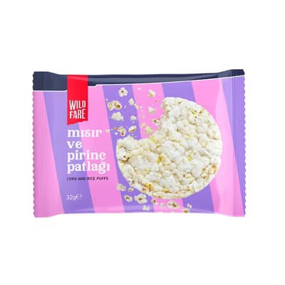 Wildfare Mısır ve Pirinç Patlağı 32 gr - Gratis