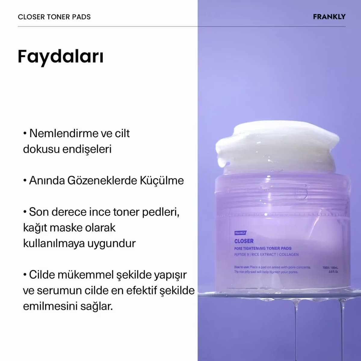 Frankly Closer Toner Pad 70'li 4