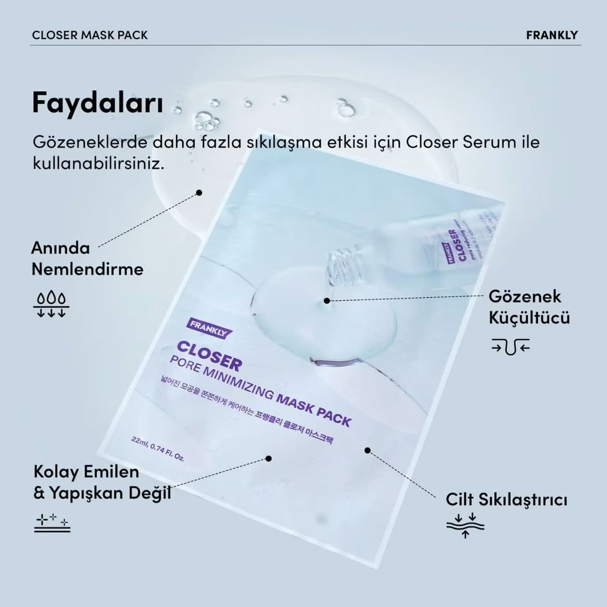 Frankly Closer Sheet Mask 22 ml 2