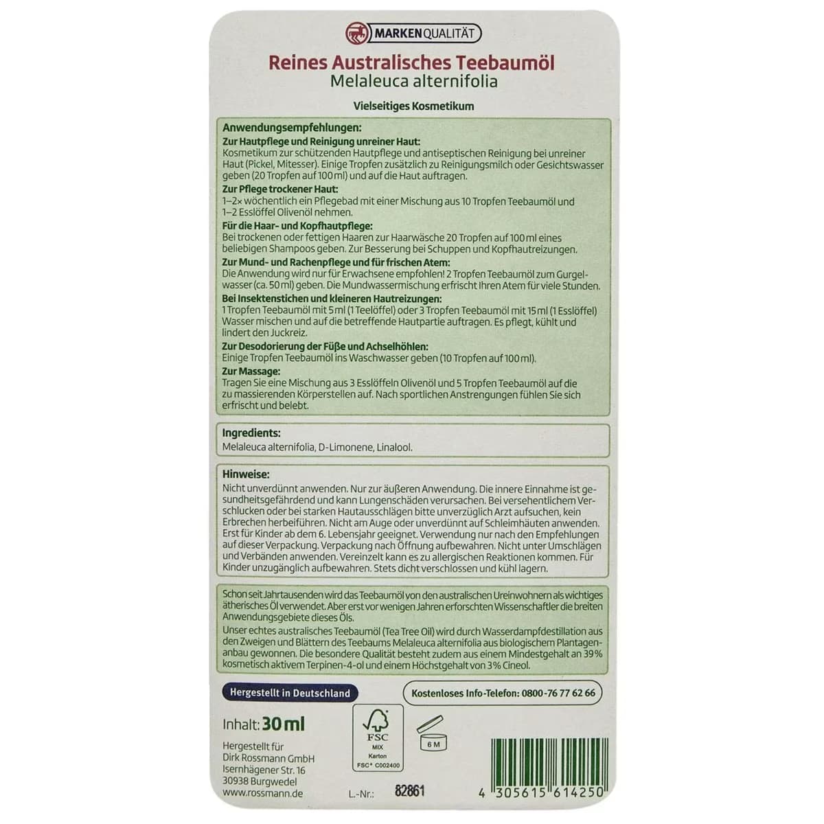 Altapharma Çay Ağacı Yağı 30 ml 2