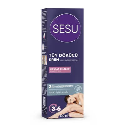 Sesu Tüy Dökücü Krem Hassas 100 ml