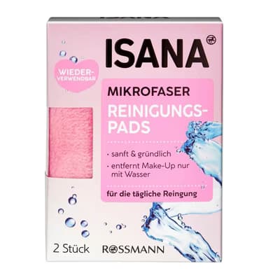 Isana Mikrofiber Yüz Temizlik Pedi 2'li