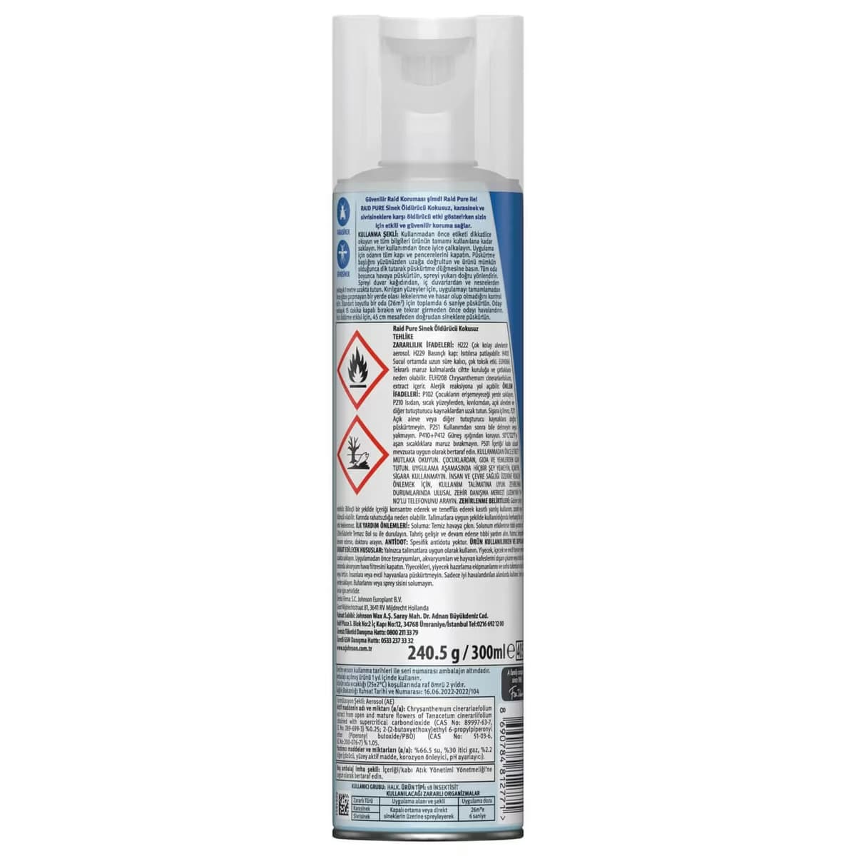 Raid Pure Sinek Öldürücü Kokusuz 300 ml 2