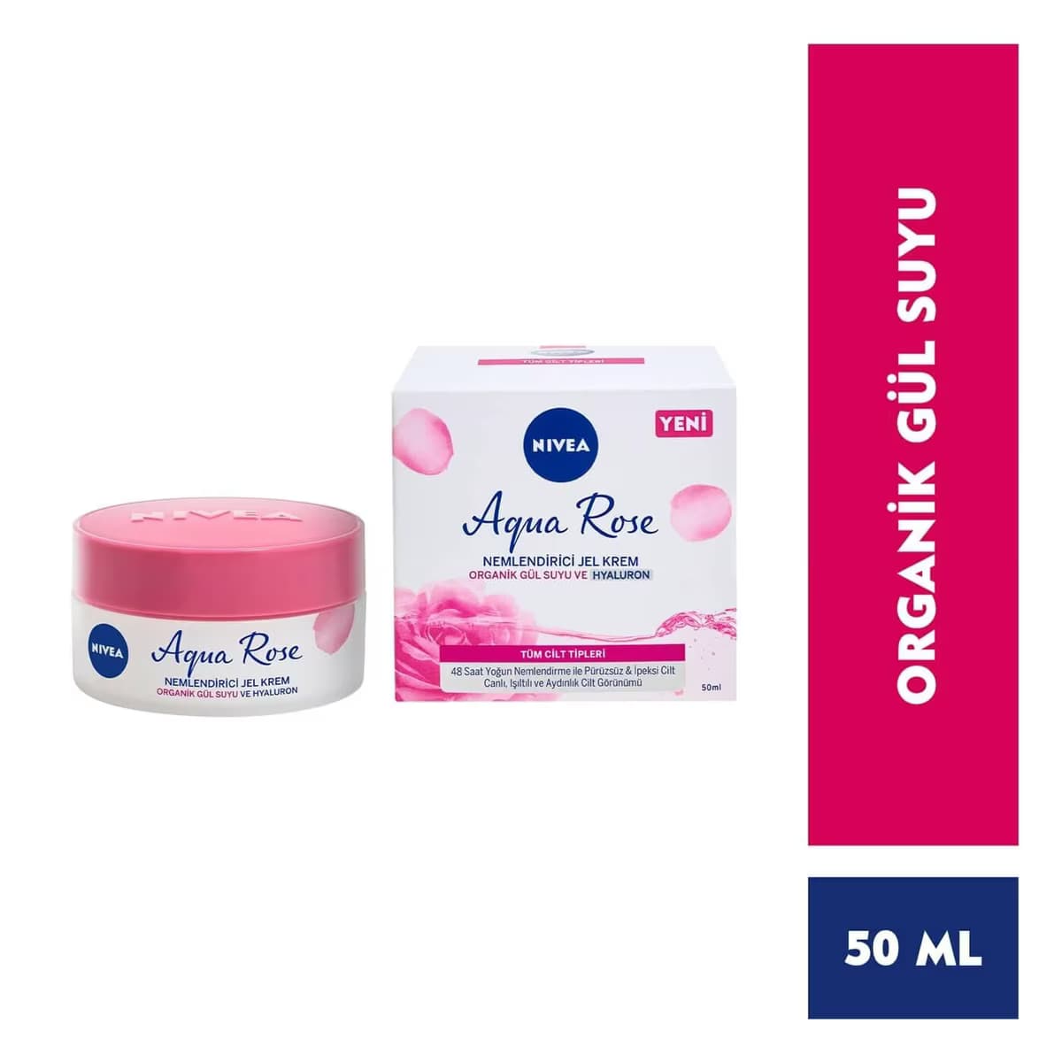 Nivea Nemlendirici Jel Krem Aqua Rose 50 ml 2