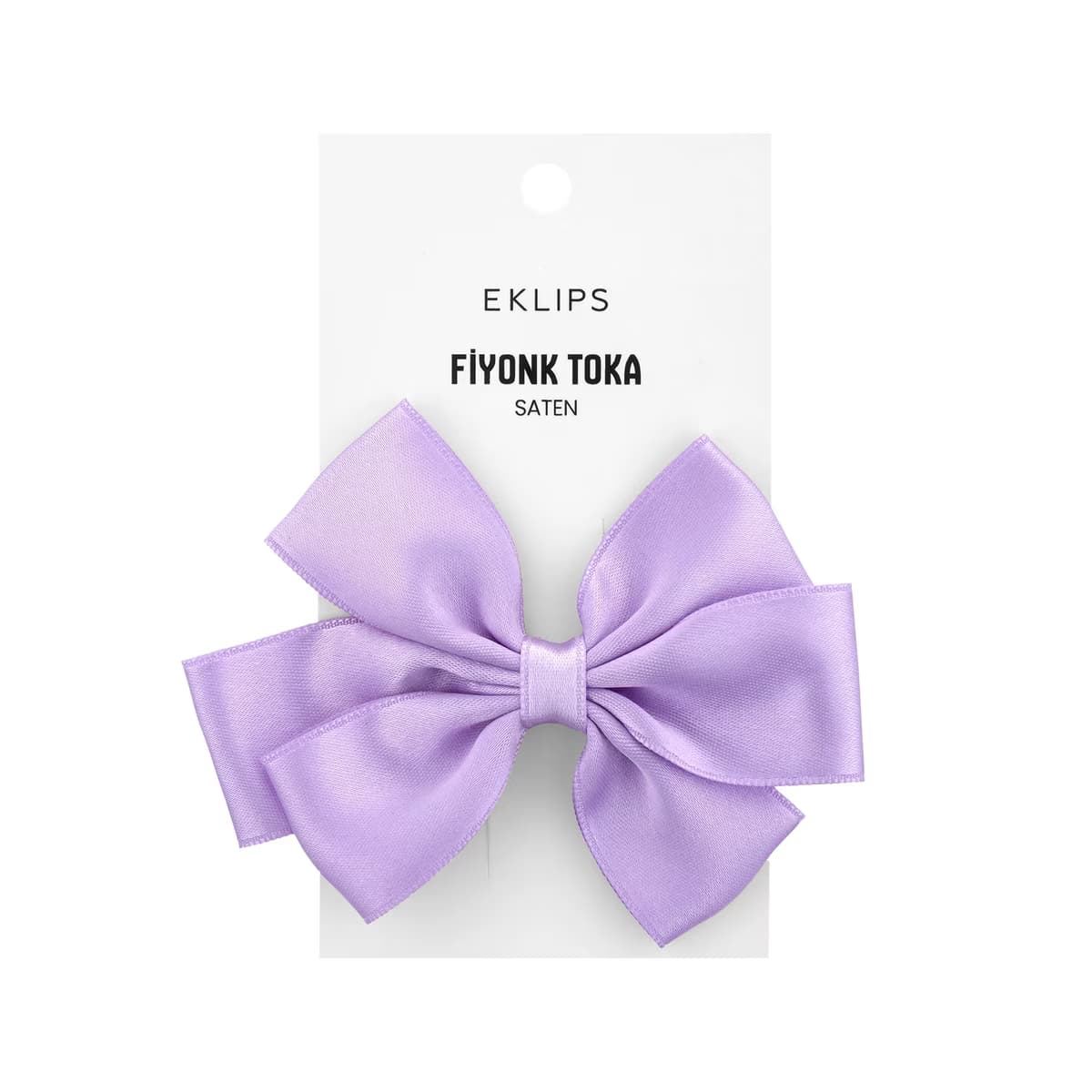 Eklips Saten Fiyonk Kurdele Toka Mor