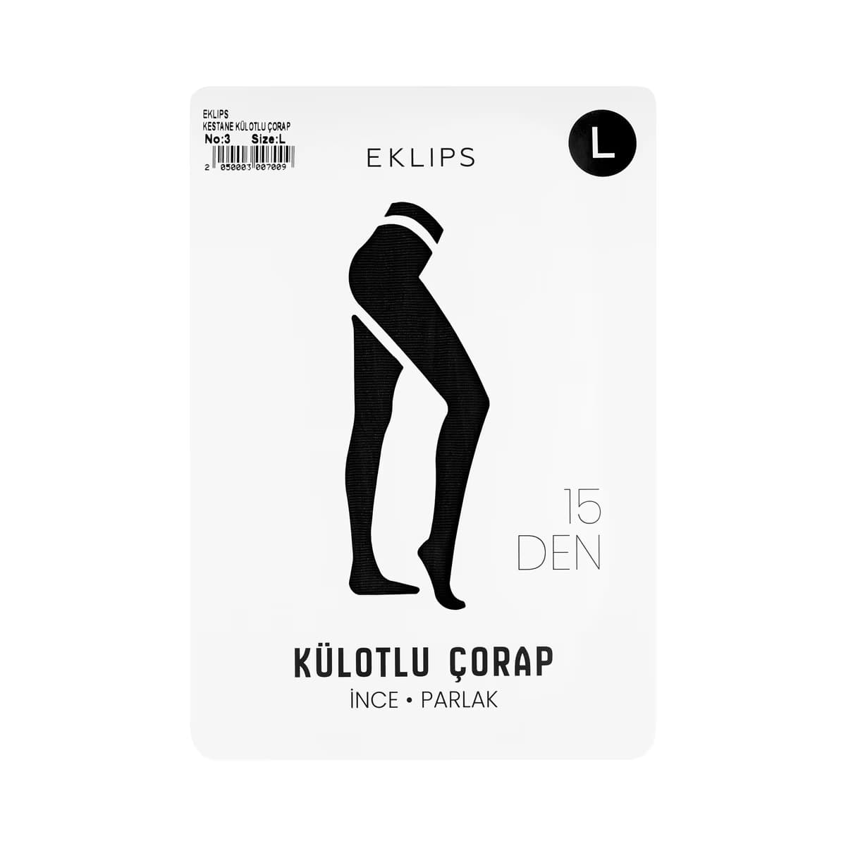 Eklips Kestane Külotlu Çorap L Beden