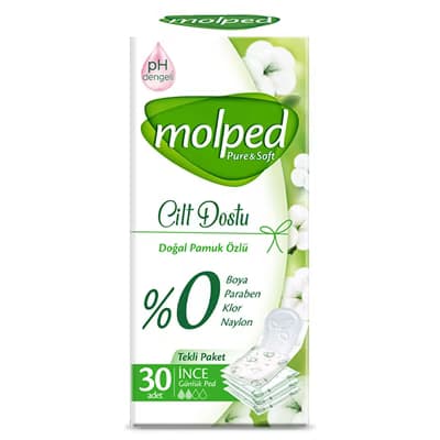 Molped Pure & Soft İncelik Günlük Ped 30'lu