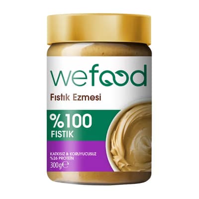 Wefood %100 Sade Fıstık Ezmesi 300 gr