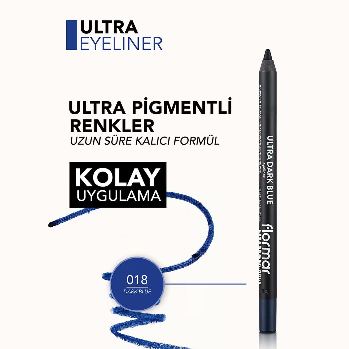Flormar Göz Kalemi Ultra Dark Blue 1.14 gr 2