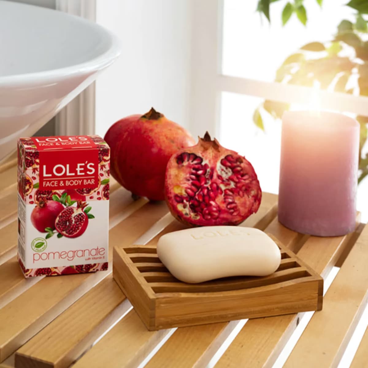 Lole's Bitkisel Katı Sabun Nar 100 gr 4
