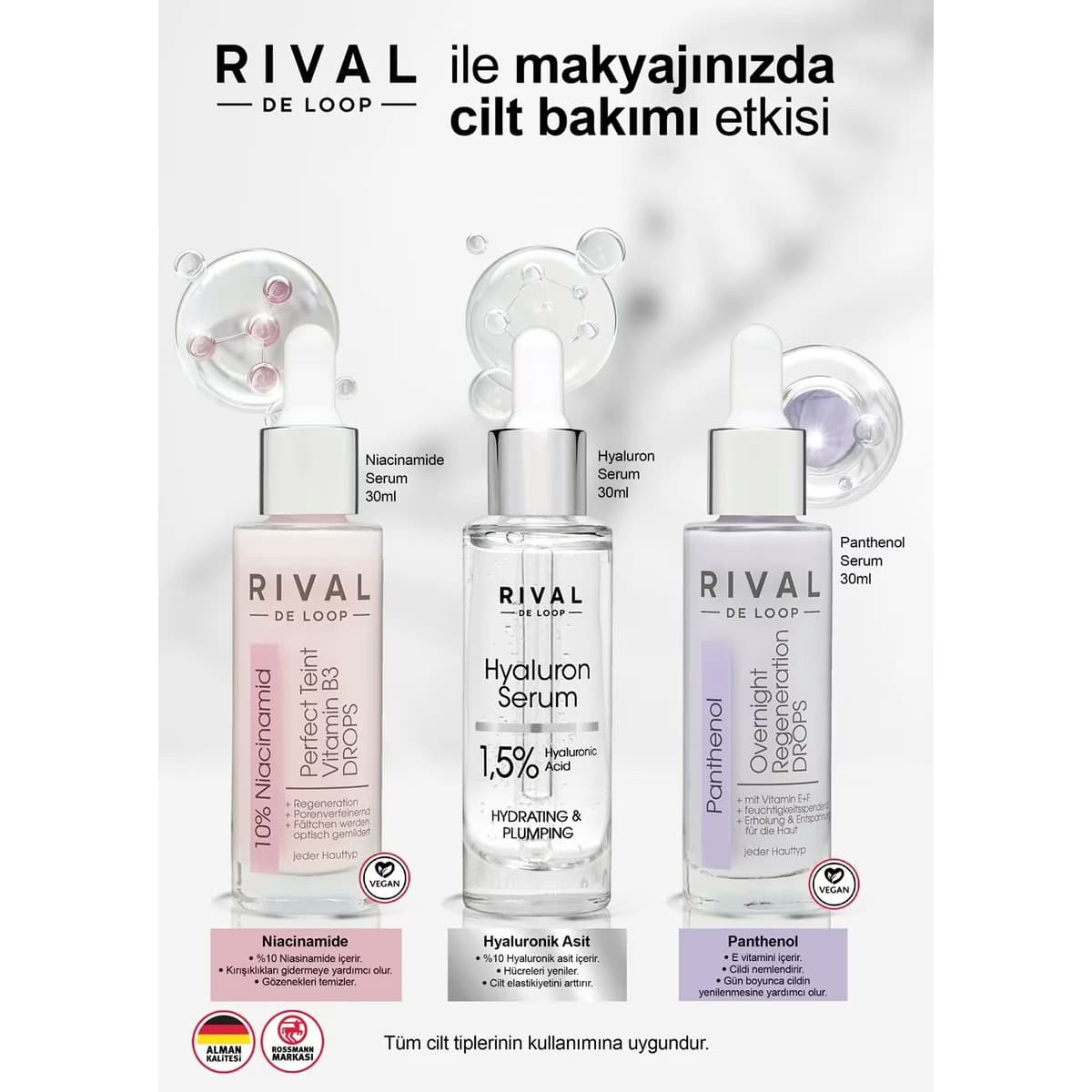 Rival de Loop Hyaluron Yüz Serumu 30 ml 2