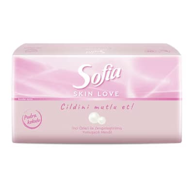 Sofia Skin Love Pudra Kokulu Mendil 100'lü