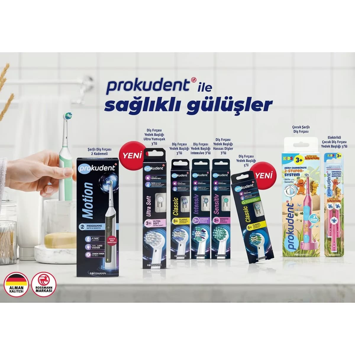 Prokudent Diş Fırçası Şarjlı Yedek Başlık 5'li 2