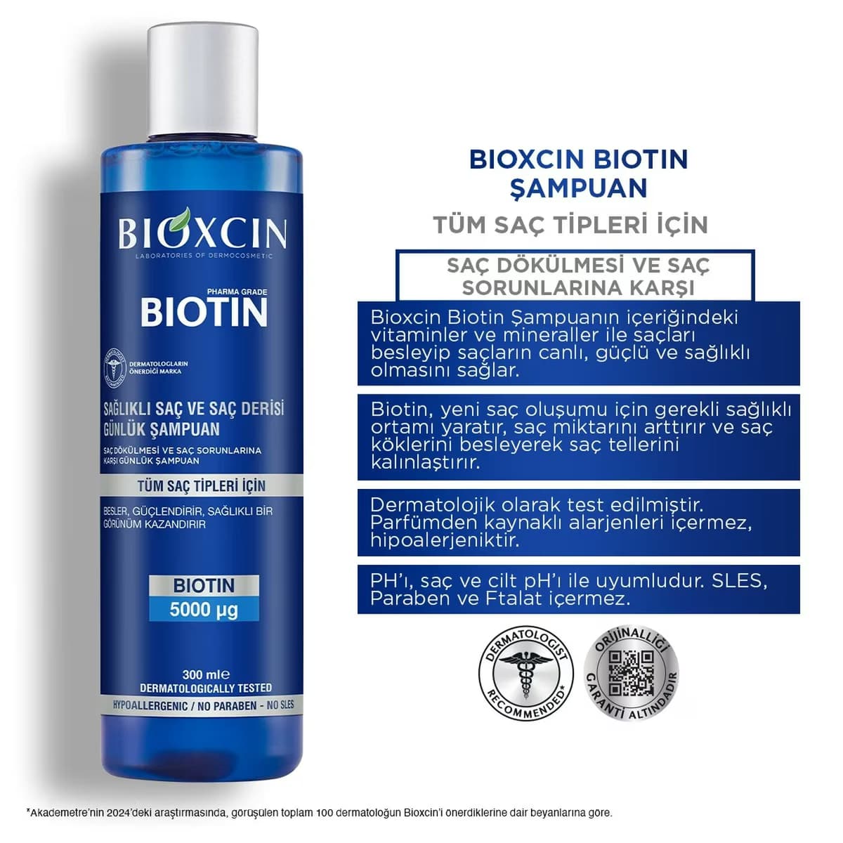 Bioxcin Şampuan Biotin 300 ml 4