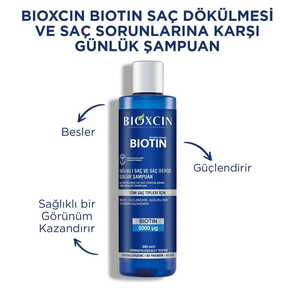 Bioxcin Şampuan Biotin 300 ml 5