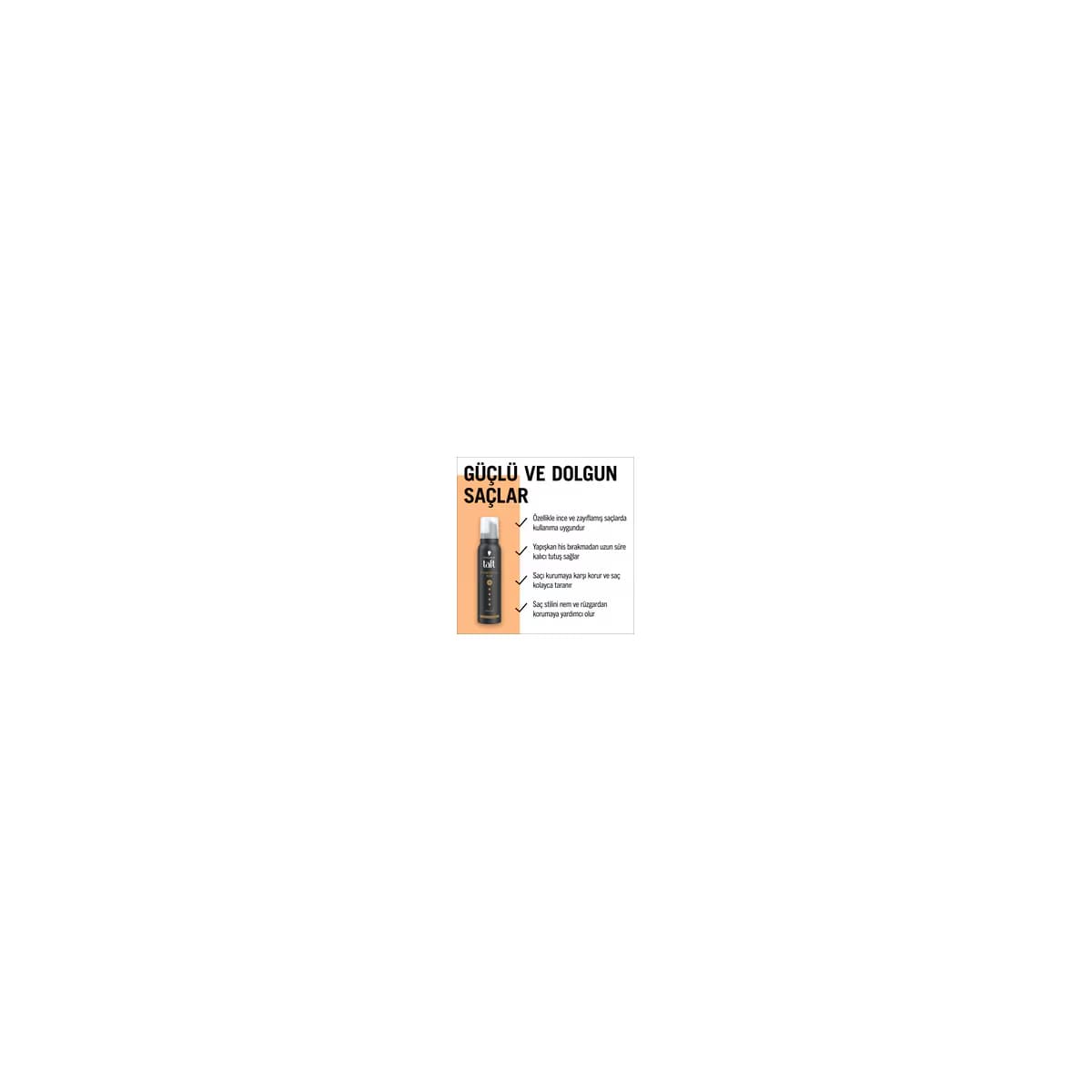 Taft Powerful Age Saç Köpüğü 150 ml 5
