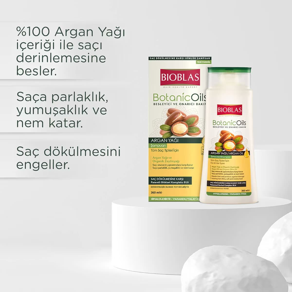 Bioblas Şampuan Argan Yağlı Besleyici 360 ml 3