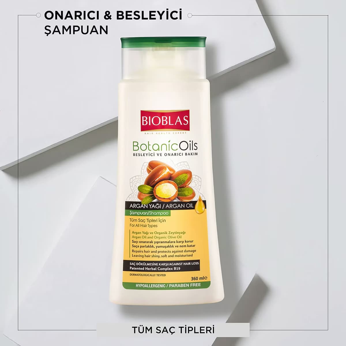 Bioblas Şampuan Argan Yağlı Besleyici 360 ml 4