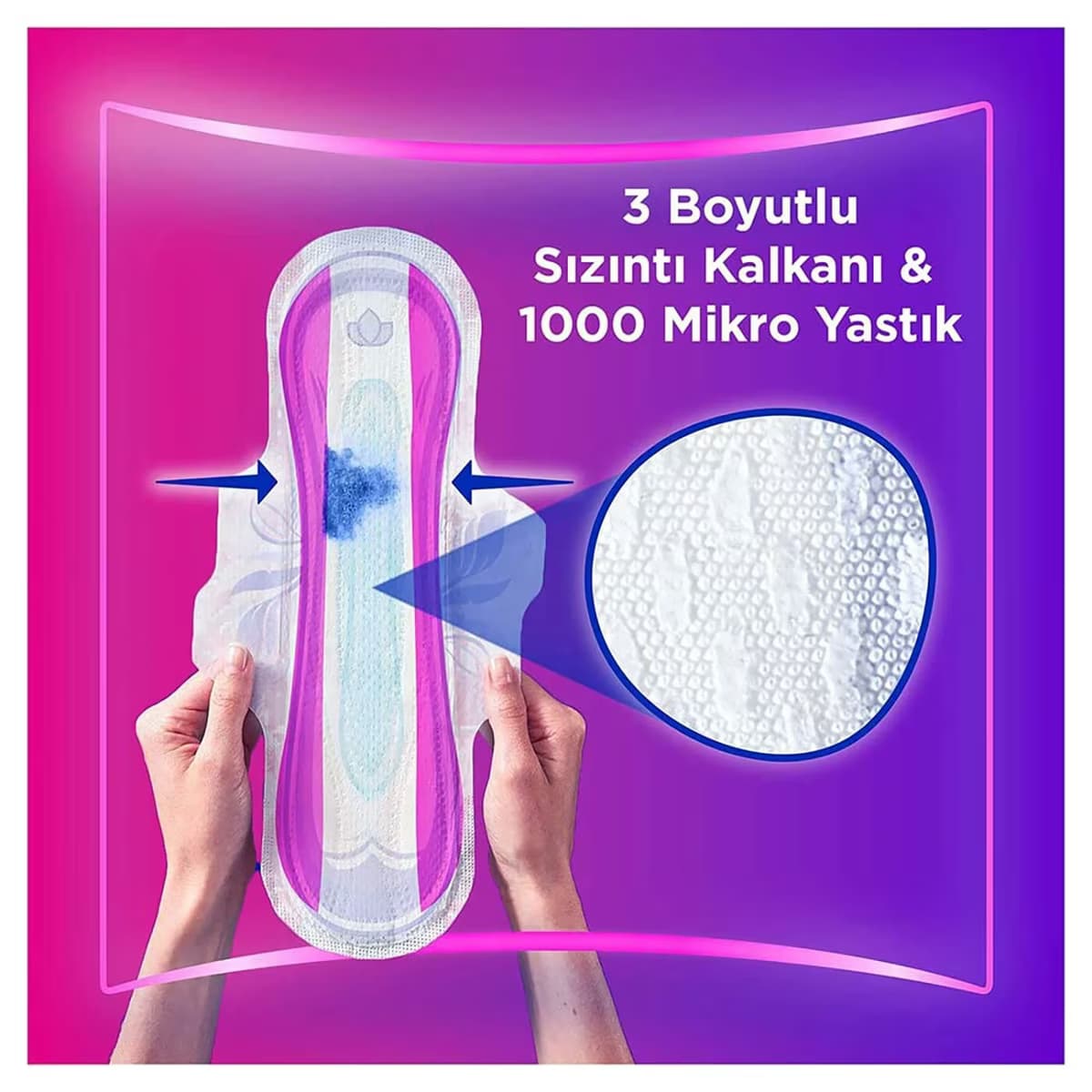 Orkid Platinum Hijyenik Ped Gece Eko 10'lu 3
