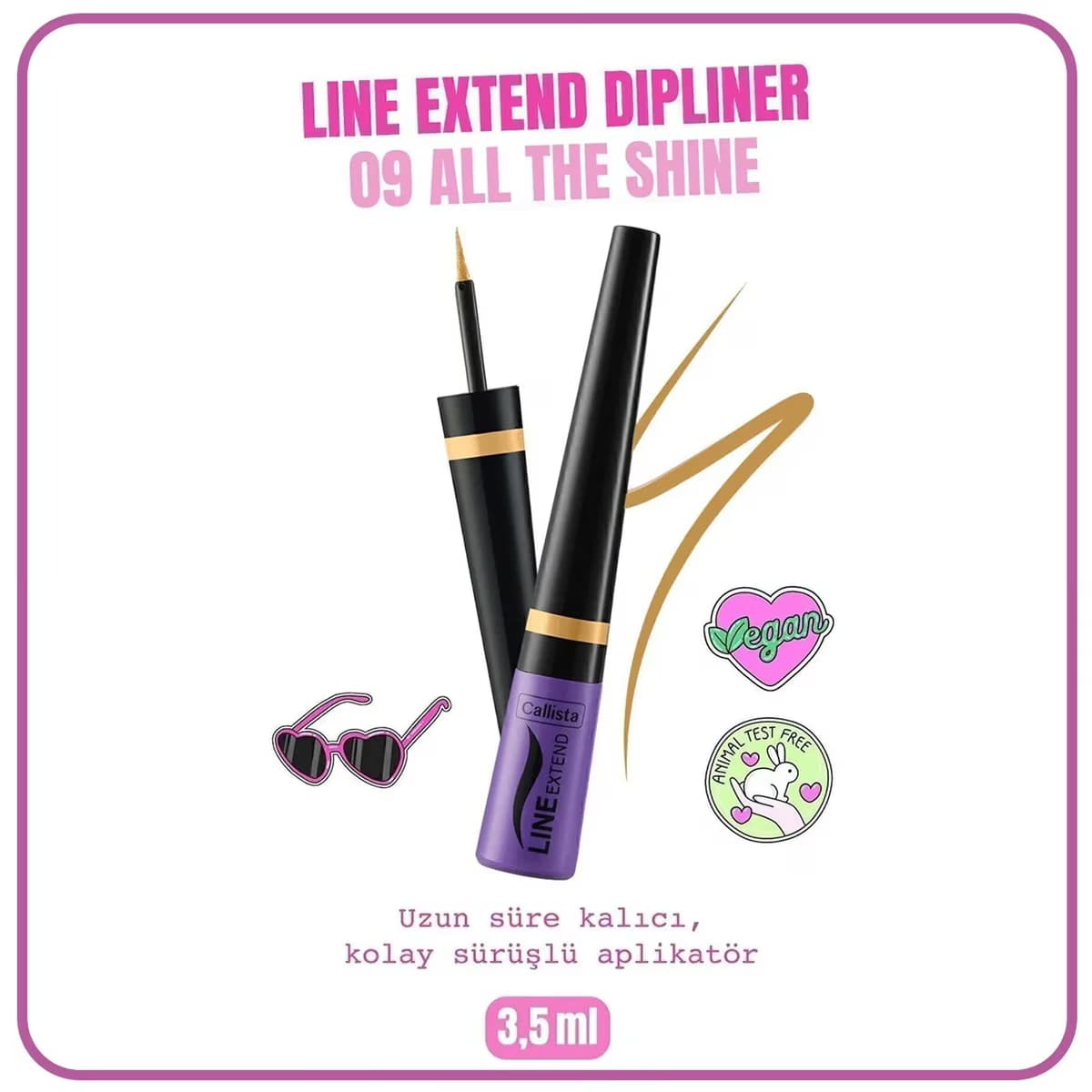 Callista Line Extend Dipliner Sarı No:09 5