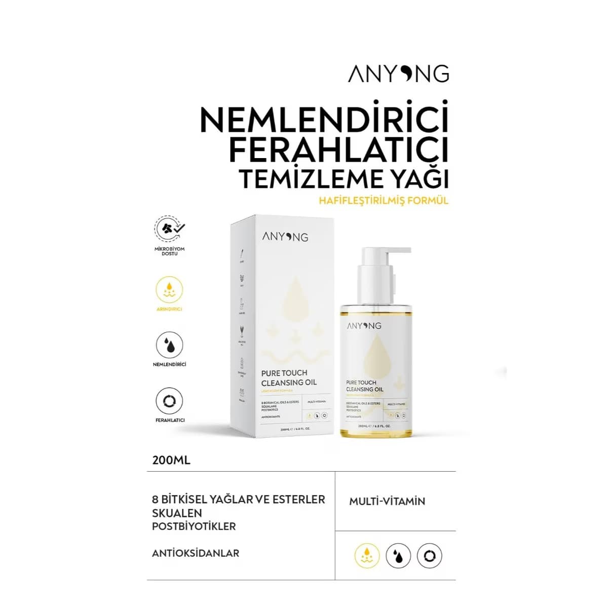 Anyong Temizleme Yağı Pure Touch 200 ml 3