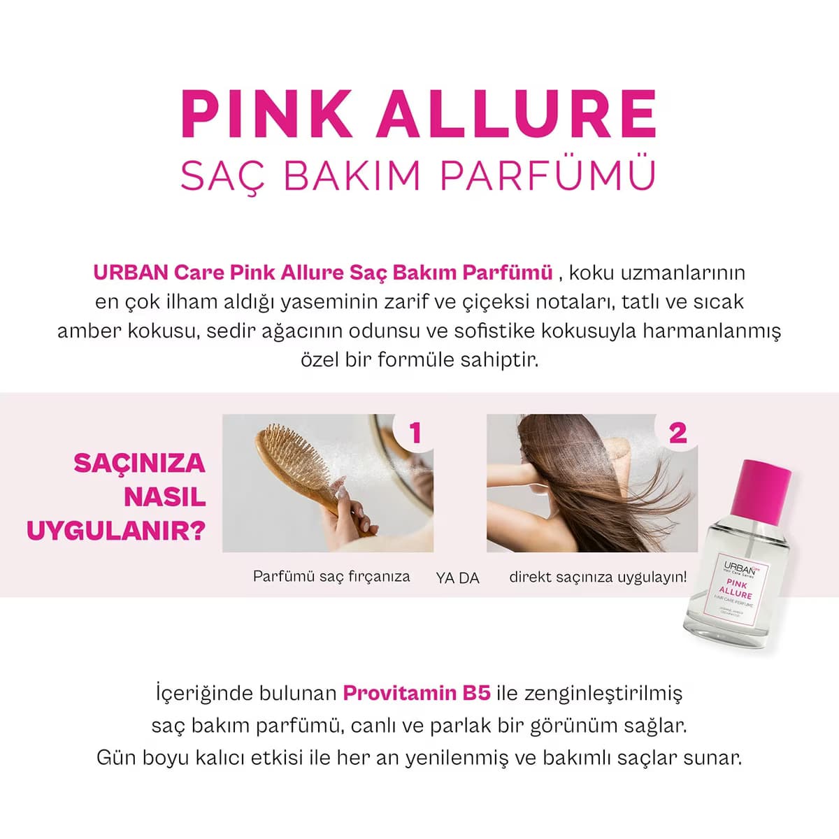 Urban Care Pink Allure Saç Parfümü 50 ml 5