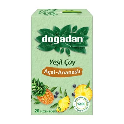 Doğadan Yeşil Çay Açai-Ananaslı 20'li