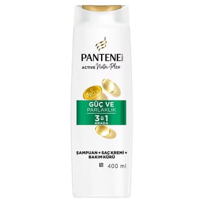 Pantene Şampuan 3 in 1 Güç Ve Parlaklık 400 ml