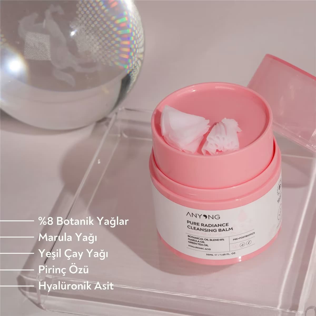Anyong Temizleme Balmı Doğal Işıltılı 50 ml 5