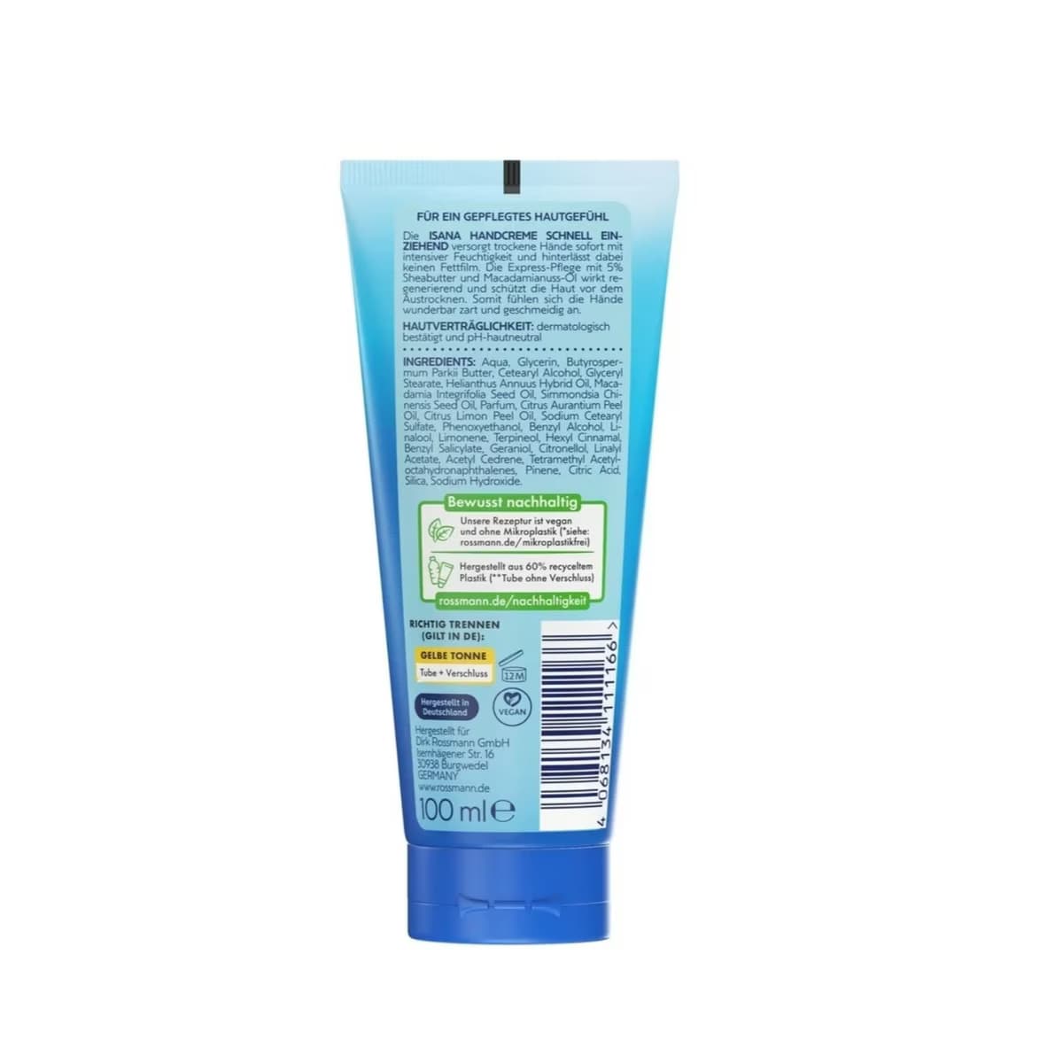 Isana El Kremi Onarıcı & Hızlı Emilen 100 ml 2