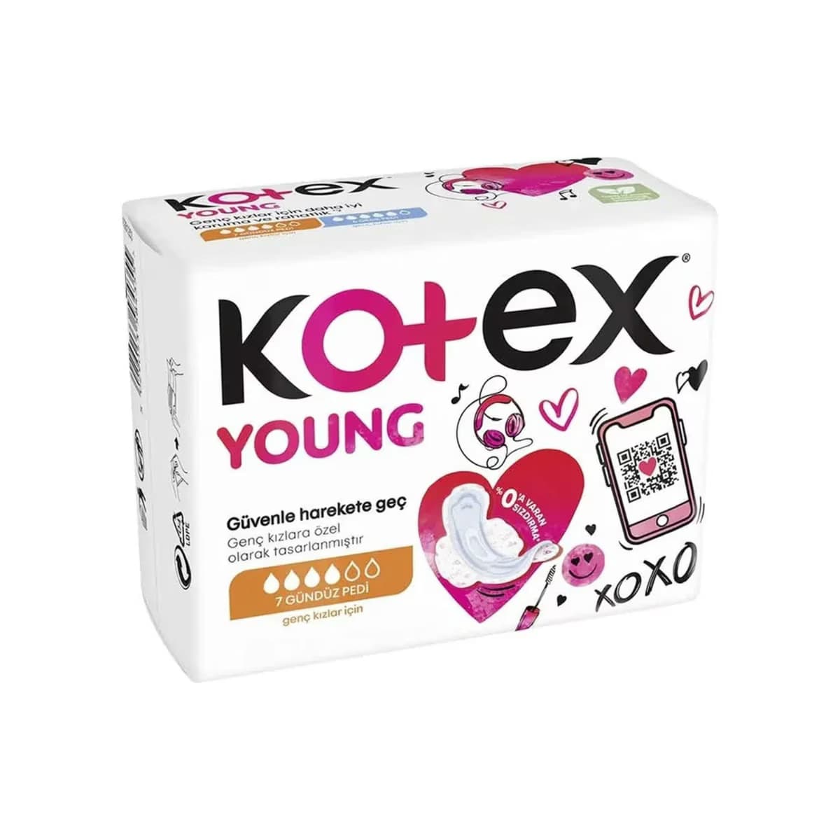 Kotex Young Hijyenik Ped Gündüz 7'li 2