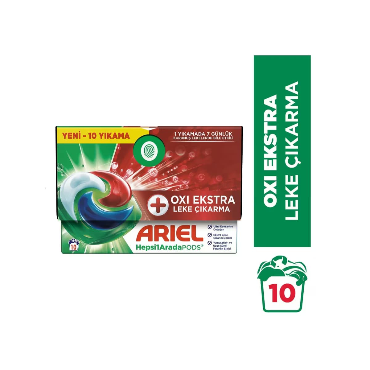 Ariel Pods Oxi Çamaşır Deterjan Kapsülü 10'lu 2