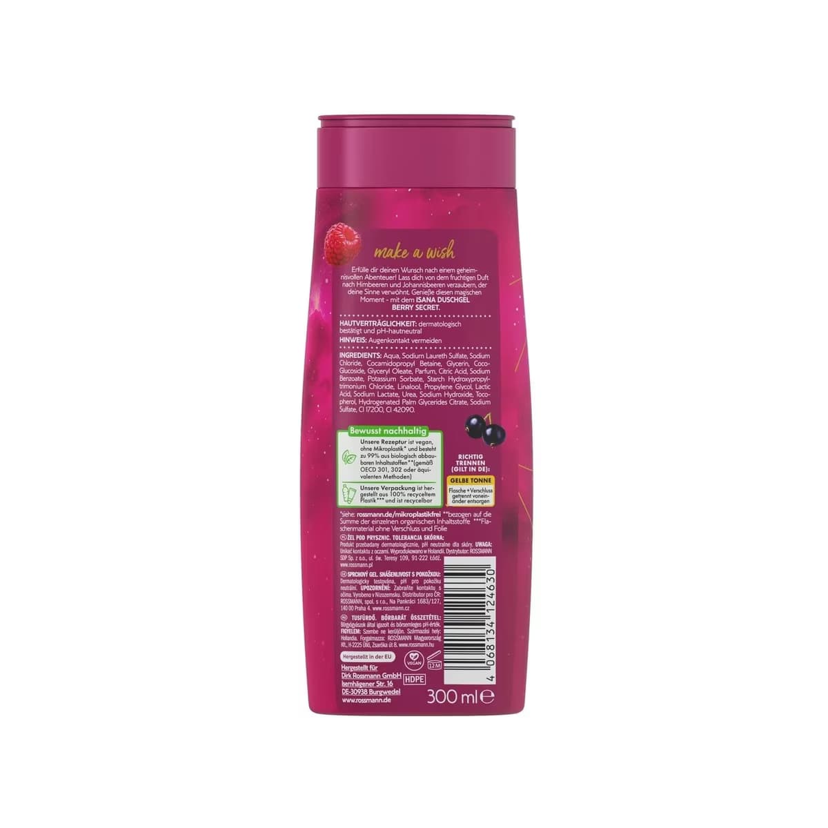 Isana Duş Jeli Berry Secret 300 ml 2