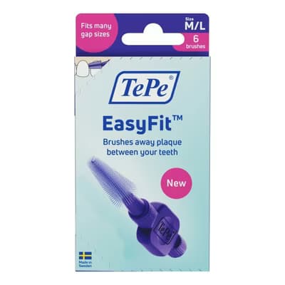 Tepe Arayüz Fırçası Easyfit M-L 6'lı
