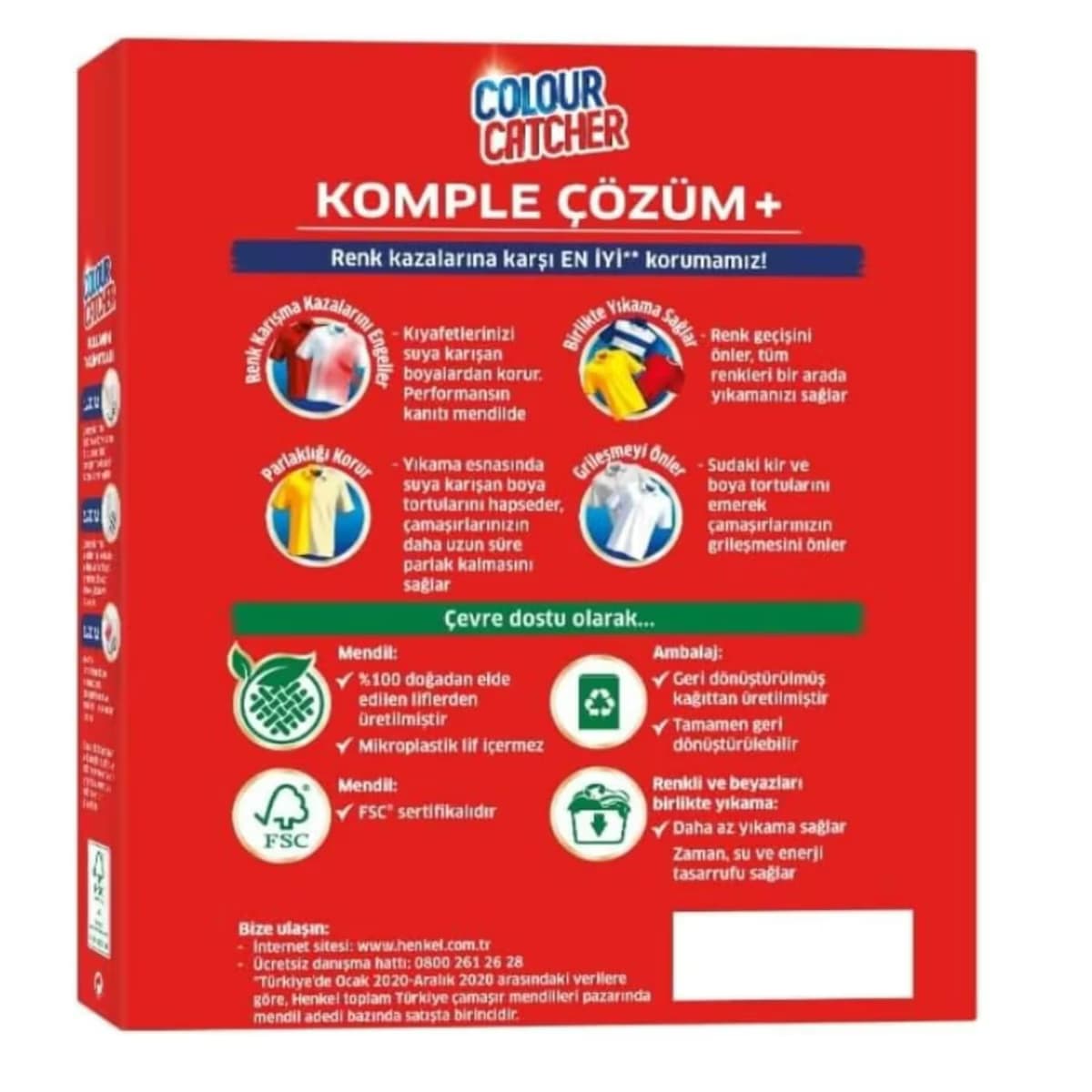 K2R Renk Koruyucu Mendil 22'li 2