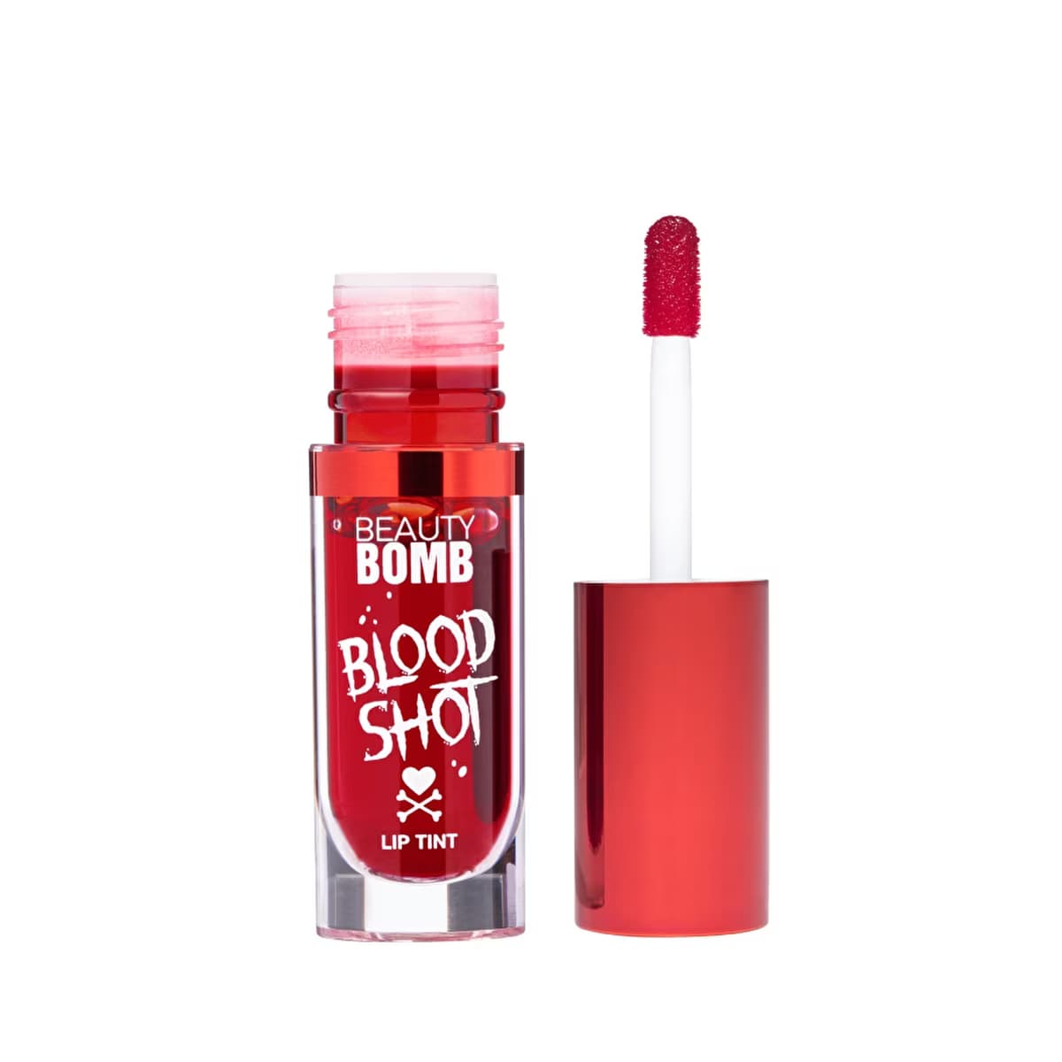 Beauty Bomb Lip Tint Blood Shot 01 Victor's Kiss - Long-Lasting Lip Tint with Glossy Finish - Gratis