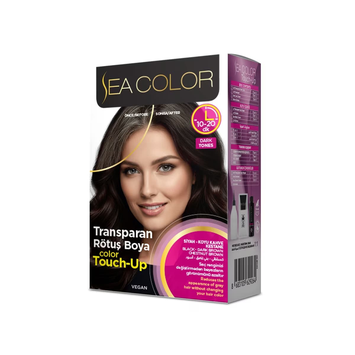 Sea Color Transparan Rötuş Boyası Siyah Tonlar - Gratis