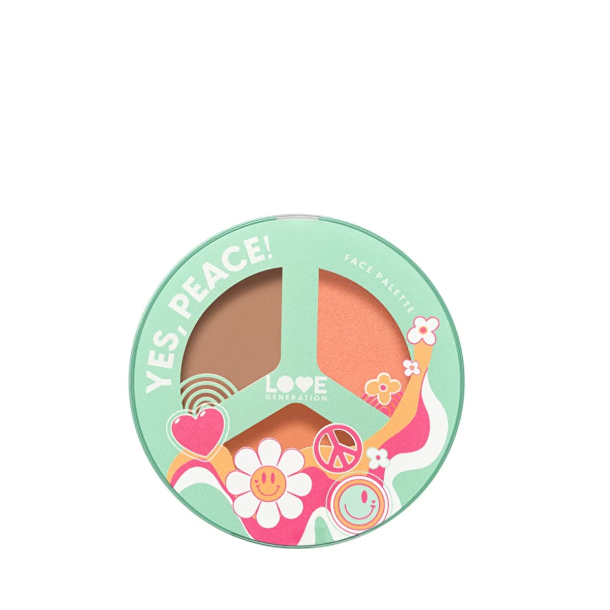 Love Generation Face Palette Yes, Peace! 01 Beach Bebe - Multi-Use Face Palette - Gratis
